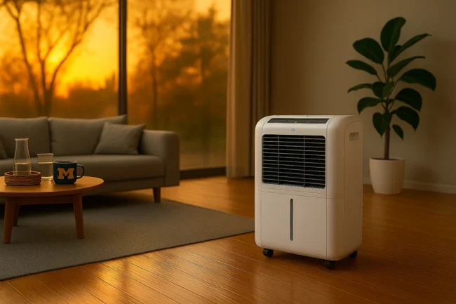 AI Generated Image of a Dehumidifier in a Midwest Home